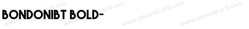 bondonibt bold字体转换